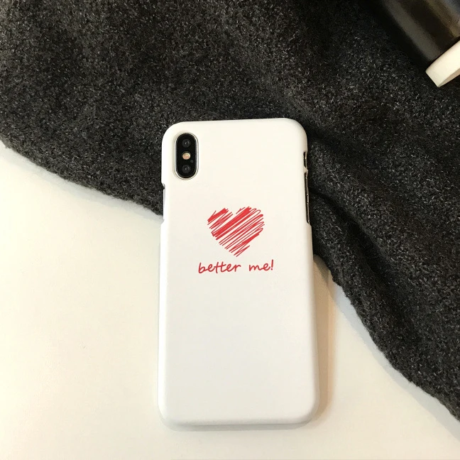 White Чехол для влюбленных пар с сердцем для Fundas iphone 5 5s se 6 7 8 6s 6 S Plus чехол для iphone X XR XS Max 11 pro max 8plus 7plus чехол - Цвет: White