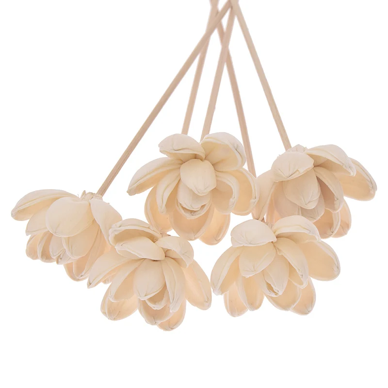 2PCS 5PCS 수련 꽃 아로마 테라피 등나무 불 없음 아로마 디퓨저 스틱 홈 거실 향기로운 향