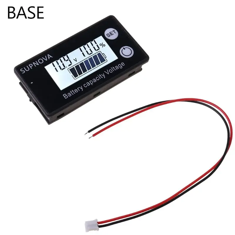 Battery Capacity Indicator DC 8V 100V Lead Acid Lithium LiFePO4 Car Motorcycle Voltmeter Voltage Gauge 12V 24V 48V 72V|Battery Testers| - AliExpress