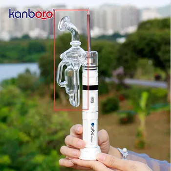 

Fashionable eCube Master Glass Water Filter Bubbler also for Kanboro 510 Nail G9 Henail Plus ENail Smoking Pipe