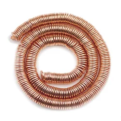 Gold Hematite Flat Round Spacer Beads - 8x1MM 320pcs (Rose Gold)
