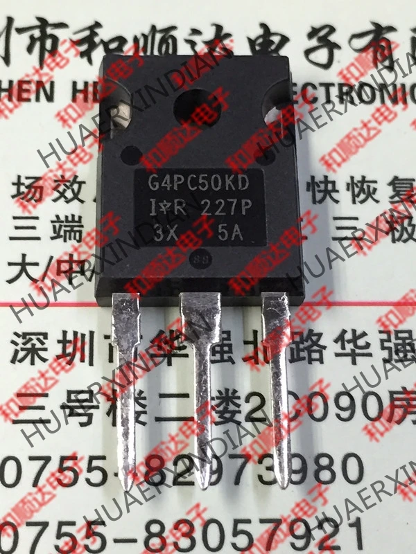 10 шт./лот новое и оригинальное IRG4PC50KD TO-247 IGBT 600V 27A