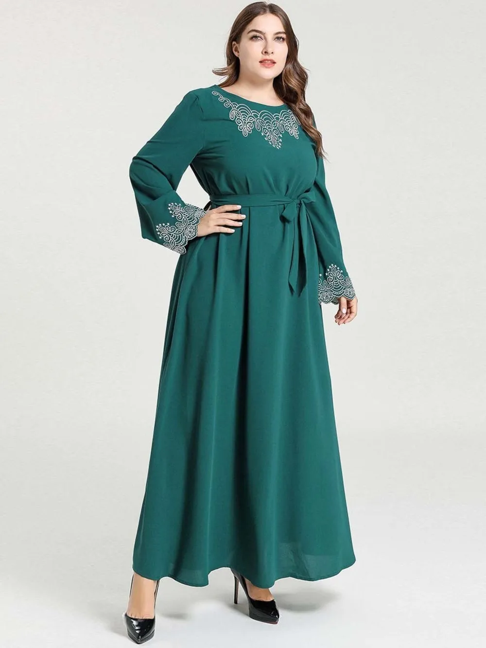 

Ramadan Holiday Robe Musulmane Muslim Hijab Women Dress Vestido Evening