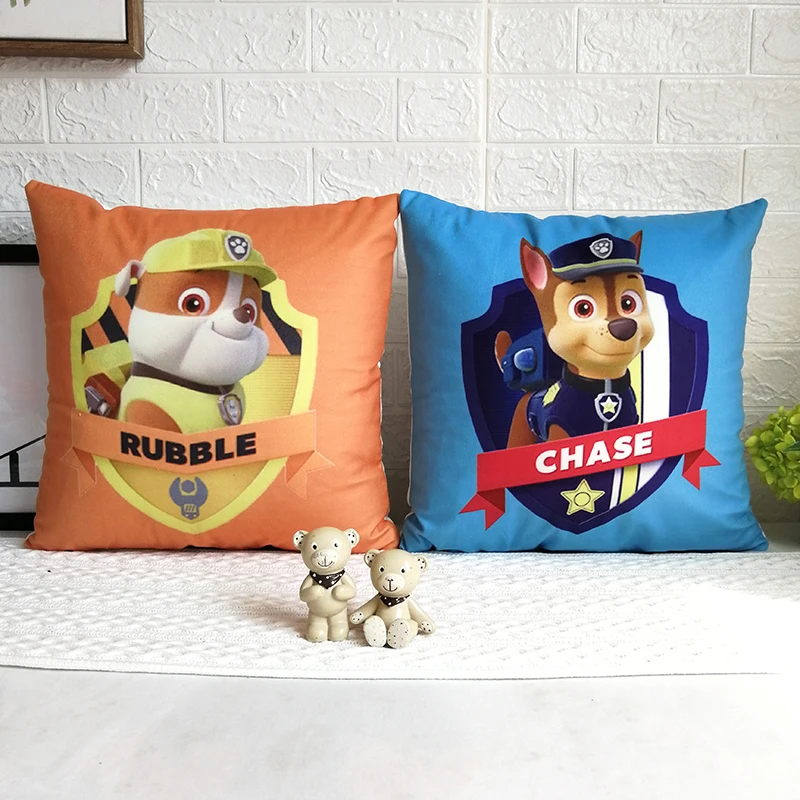  Paw Patrol Cushion Cover Cute cartoon pattern pillow cushion car pillow child bedroom nap pillowcas - 4000283735374