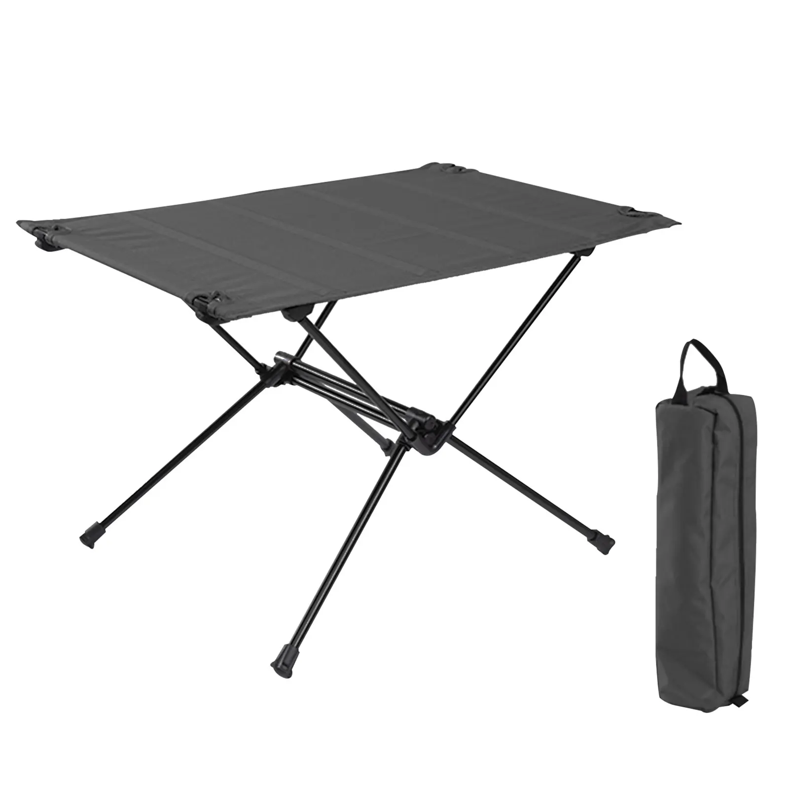 Foldable Camping Table-Aluminum Lightweight Folding Table Compact Roll Up Tables Collapsible Table for Fishing Picnic BBQ