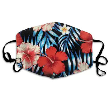

Face Cloths Anti-Dust Mouth Cover Trendy Havaiano Flores Primavera Deixa Washable And Reusable Cloth Warm Windproof For Women