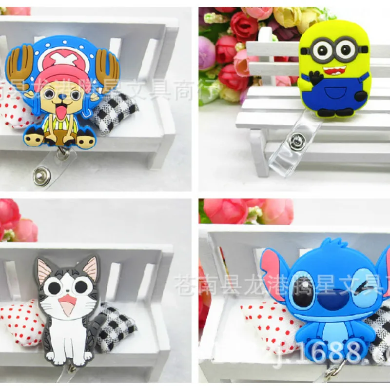 Enfermeria Credenciales Porta Cartoon легко потяните Porta Credencial Key card Pull chain Porta credenciales de tarjeta YLK001G