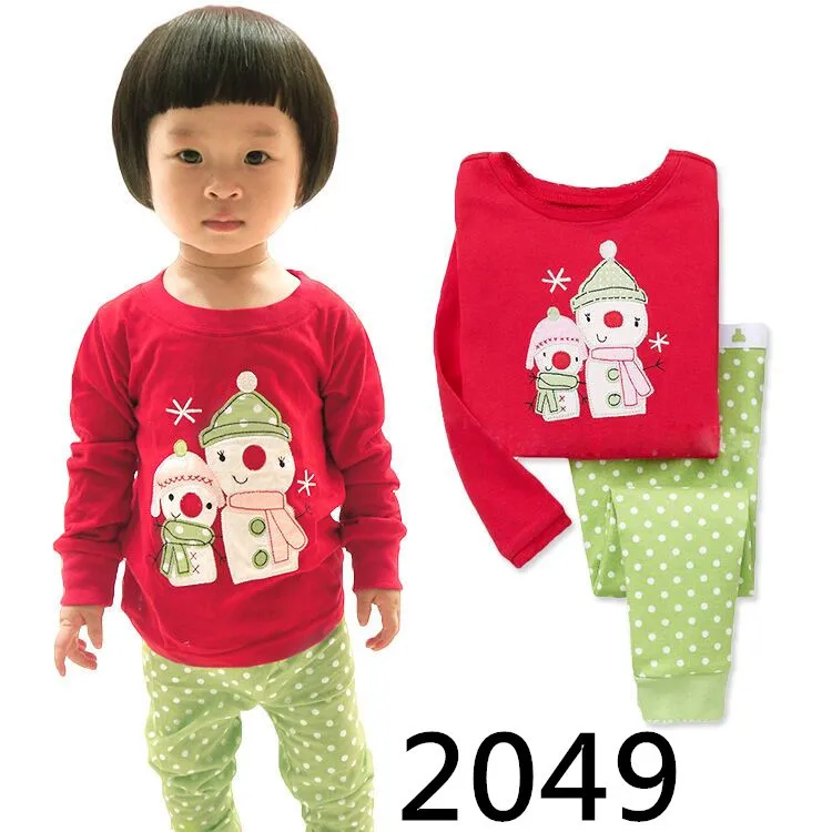 P8055 pijama stitch Г. Рождественские пижамы Детская Пижама, одежда для девочек, пижама для мальчиков, пижама с Сантой, пижамный комплект, Enfant Koszula Nocna - Цвет: P8055 pijama stitch