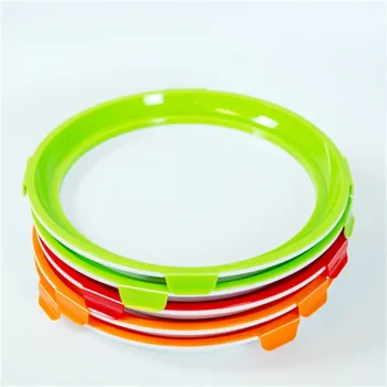 

Round Food Preservation Tray Vacuum Sealed Plastic Preservation Tray Storage Reusable Freezer Refrigerator Containers with Reusa