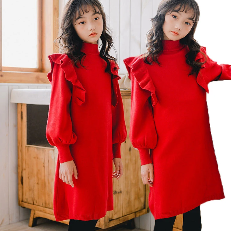 girls christmas sweater dress