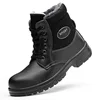 Men's Boots Safety Shoes Men Steel Toe Shoes Winter Boots Men Puncture-Proof Work Shoes Plush Warm Work Safety Boots Male Shoes ► Photo 3/6