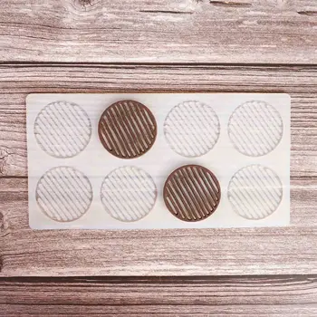 

Striped Hollow circle Shape Chocolate Stencil Mold Cake Decorating Silicone Mold Transfer Sheet Baking Chablon DIY Chocolate Des