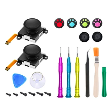 

22 in 1 Replacement 3D Joystick for Nintendo Switch Joycon Analog Left & Right Thumb Stick Joy-Con Controller Repair Set