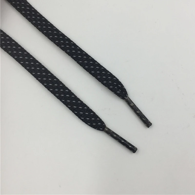 black 3m flat laces