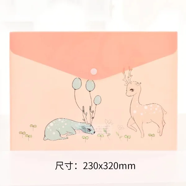 A 1 шт. водонепроницаемый мульти Карманный пластиковый Kawaii A4 папка для документов бумажный Органайзер чехол канцелярские принадлежности для офиса и школы - Цвет: A