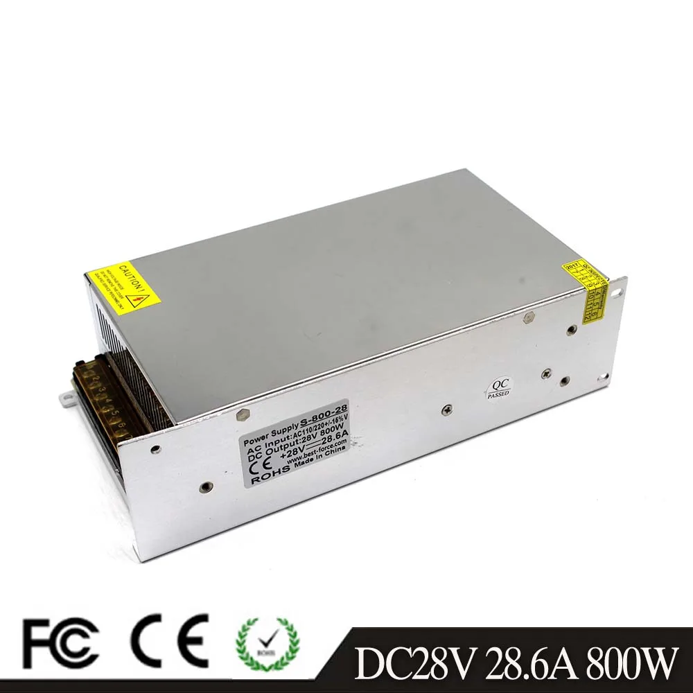 DC28V импульсный источник питания 28 6a 800 Вт трансформаторы драйвера 220 в 110 В