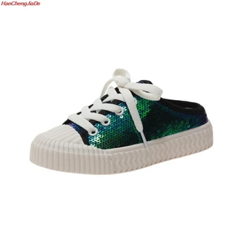

Spring New Fashion Children's Sneakers Kids Small Camouflage sequins Shoes Child Wear-resisting Breathe All-match Flat Shoes