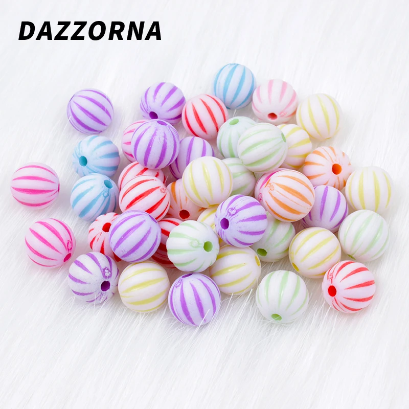 

50/100/200Pcs 10mm Acrylic Beads Round Ball Spacer Loose Beads For Jewelry Making DIY Jewelry Accessories Mixed Color