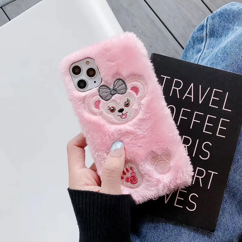 Роскошный прохладный теплый сезон пушистый мех уютный чехол для iPhone 11 Pro Max XR X XS 7 8 Plus - Цвет: 1