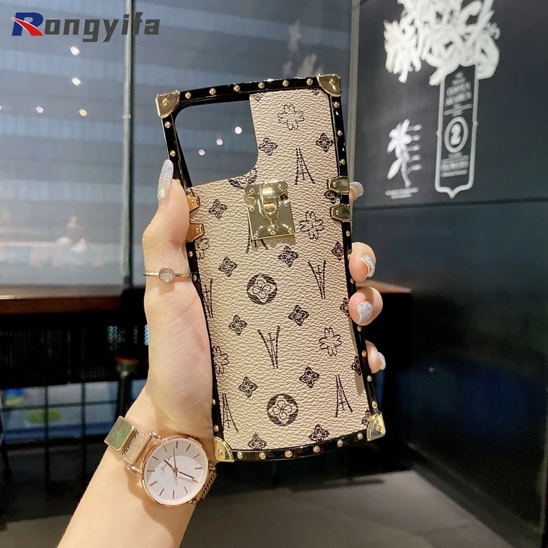 Fashion Square Leather Phone Case For Motorola One 5g Ace Moto G