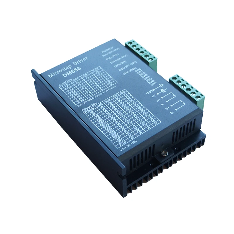 57/86 шаговый двигатель 256 деления 24-50VDC 4.5A высокоскоростной низкий уровень шума DM556