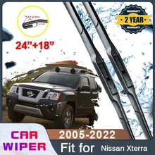 

For Nissan Xterra Roniz N50 2005~2022 Car Front Windscreen Beam Blade Wipers Blade Brushes Auto Accessories J Hook U-type