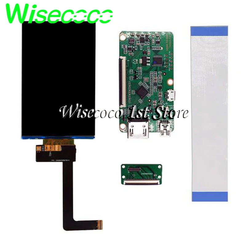 Requecoco-projetor de Impressora 3d Polegadas 2k Lcd Monocromático Tft Ips Lcds 1620*2560 Display Mono para Placa de Driver Mipi 50 Pinos Painéis e LCDs p/ tablet - Imagem 6