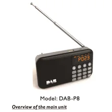 Многофункциональный MP3 Bluetooth динамик Автомобильные аксессуары цифровой радио Музыкальный плеер рекордер TF карта портативный ручной светодиодный дисплей