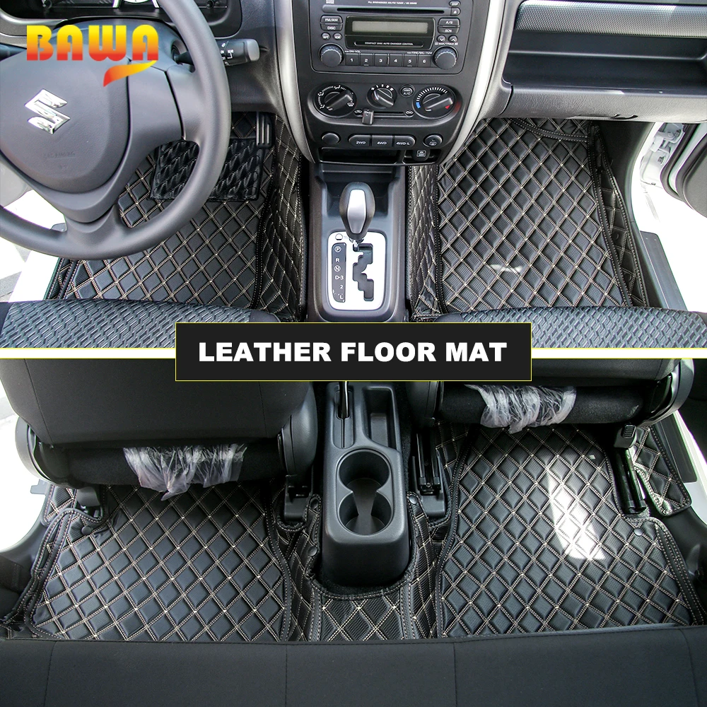 BAWA коврики для Suzuki Jimny 2007+ аксессуары для салона автомобиля кожаные ковры накладки для ног для Suzuki Jimny 2007