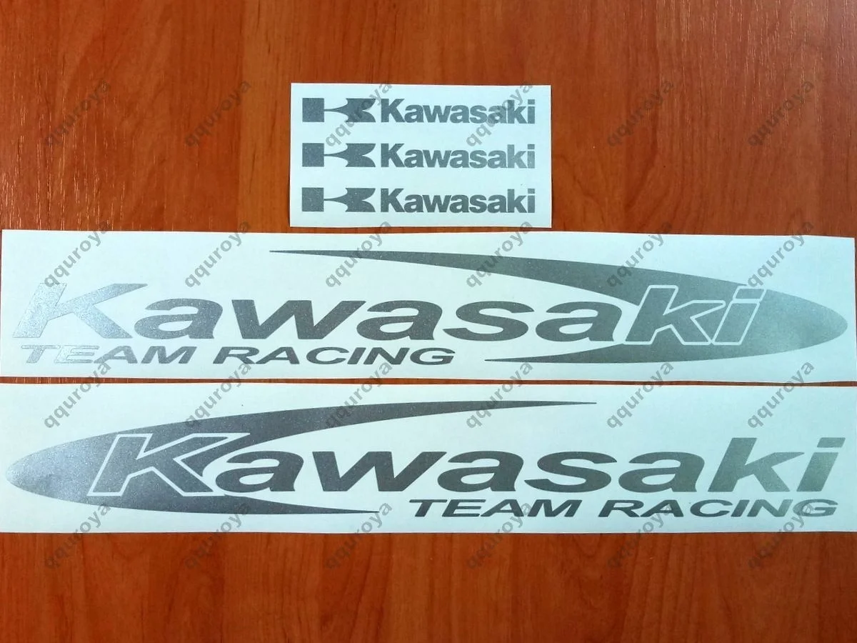 Для 5 шт. Kawasaki команда гоночная Наклейка мотоцикл окно Танк колеса велосипед