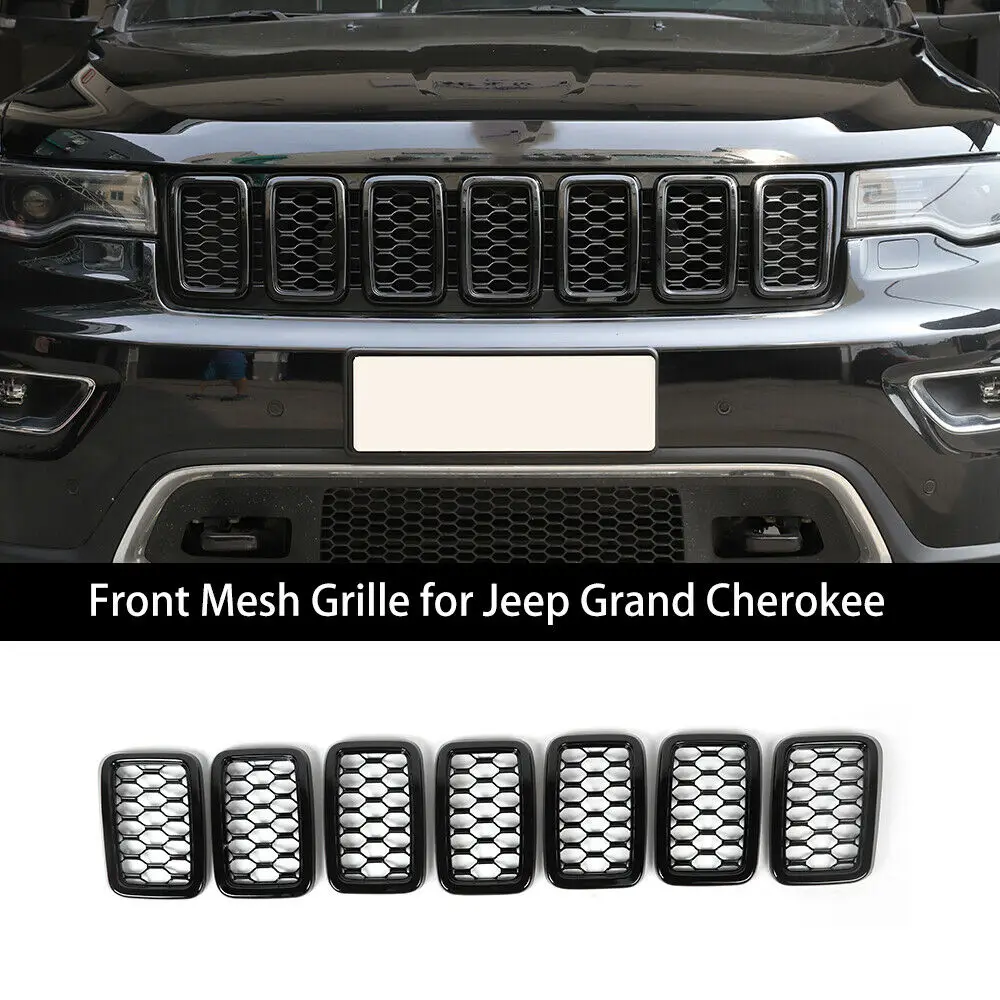 Автомобильная липучка-в вставке решетка сетка крышка отделка для Jeep Grand Cherokee