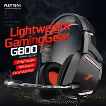 PLEXTONE G800 oyun kulaklığı kulaklıklar aşırı kulak hafif kulaklıklar için mic ile PS4 PC cep telefonu kulaklık oyun