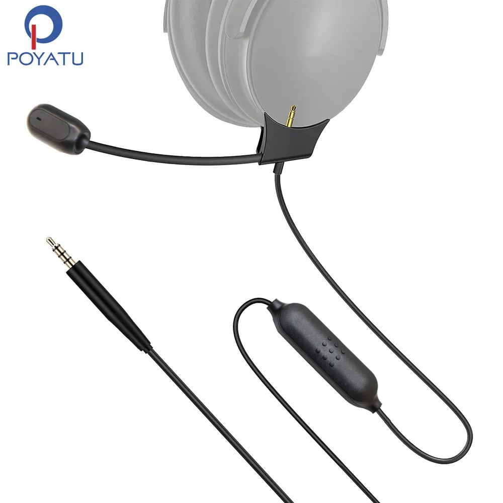 Boom – câble de Microphone et casque Bose QC35 II, avec interrupteur muet,  pour PC portable, PS4, PS5, Xbox, QC 35