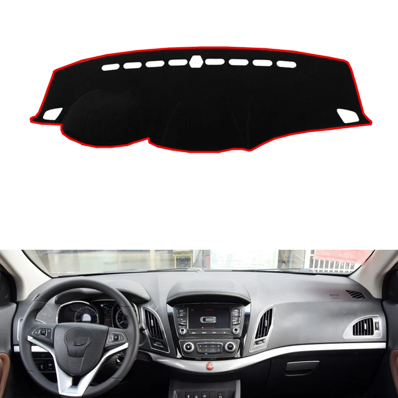 Для JAC уточнить S5 2013 стайлинга автомобилей тире коврик покрытие для приборной панели наклейка на приборную панель оттенок покрытия приборная панель ковровые покрытия