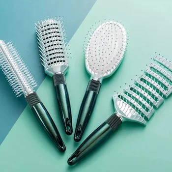 

New Youpin Hair curls comb Blowing hair styling Inner buckle Massage comb hair salon Household 4 choices Massage Comb