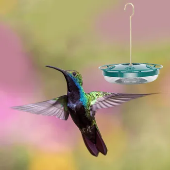 

2pcs Outdoor Hummingbird Feeder Plasic Bird Feeder with 8 Feeding Stations