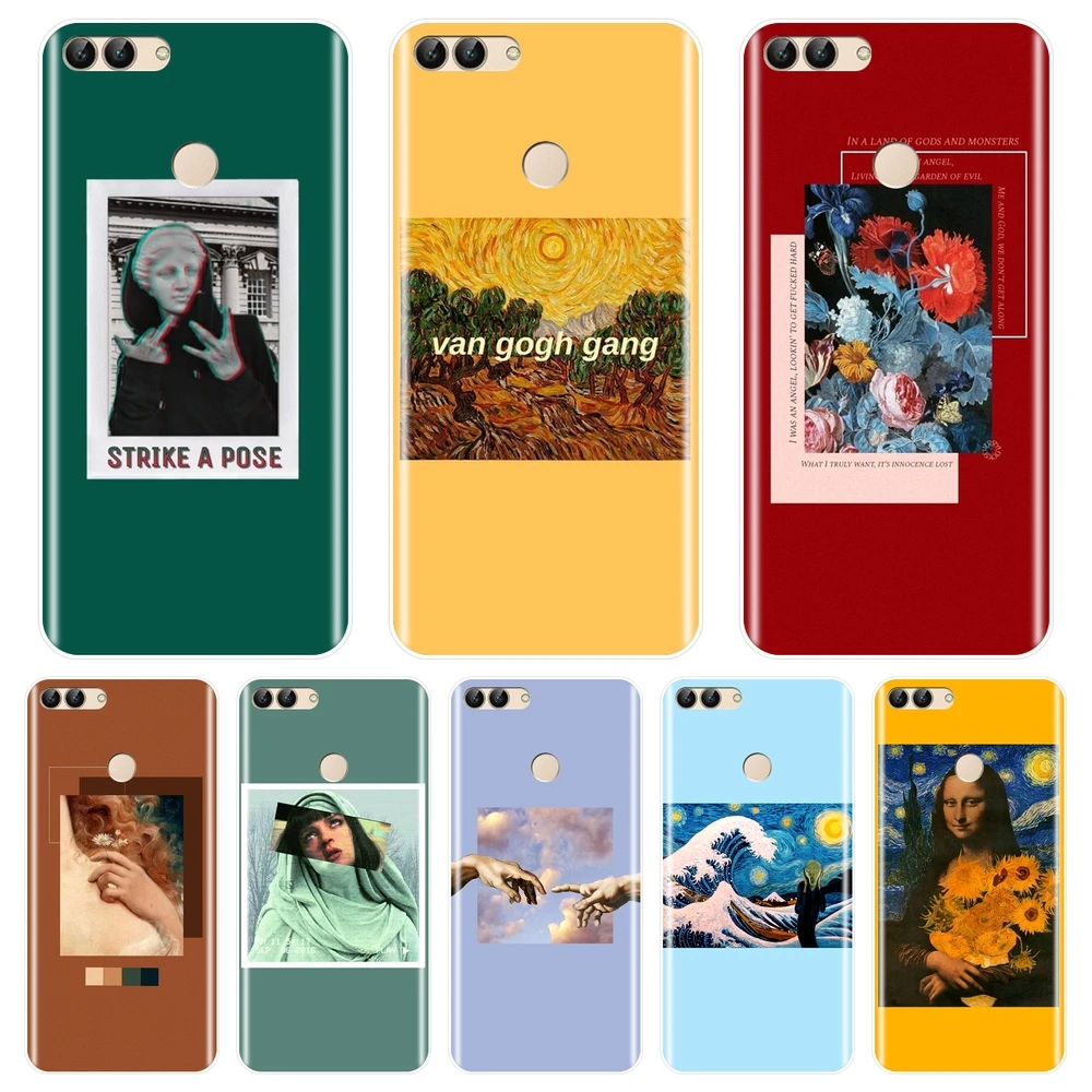 teléfono Huawei P7 P8 P9 Lite Mini 2017, cubierta trasera suave de silicona amarilla para Huawei Lite Pro P9 P10 Plus P, funda inteligente|Fundas antigolpes para teléfono| -