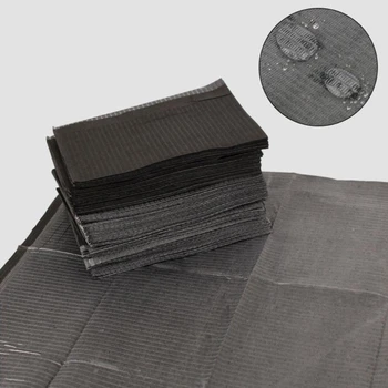 

125Pcs Disposable Tattoo Piercing Dental Bibs Lap Cloths Sheets 45x35cm X7YB