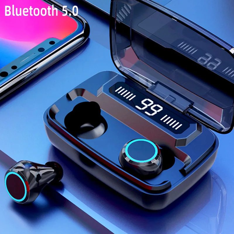Tws Спортивная Bluetooth гарнитура 5 0 беспроводные наушники водонепроницаемые с