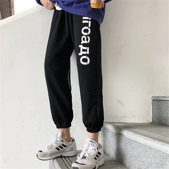 

Add Wool Sports Pants Woman Loose The Korean Version Students Fashionable Casual Pants Woman Autumn and Winter Style