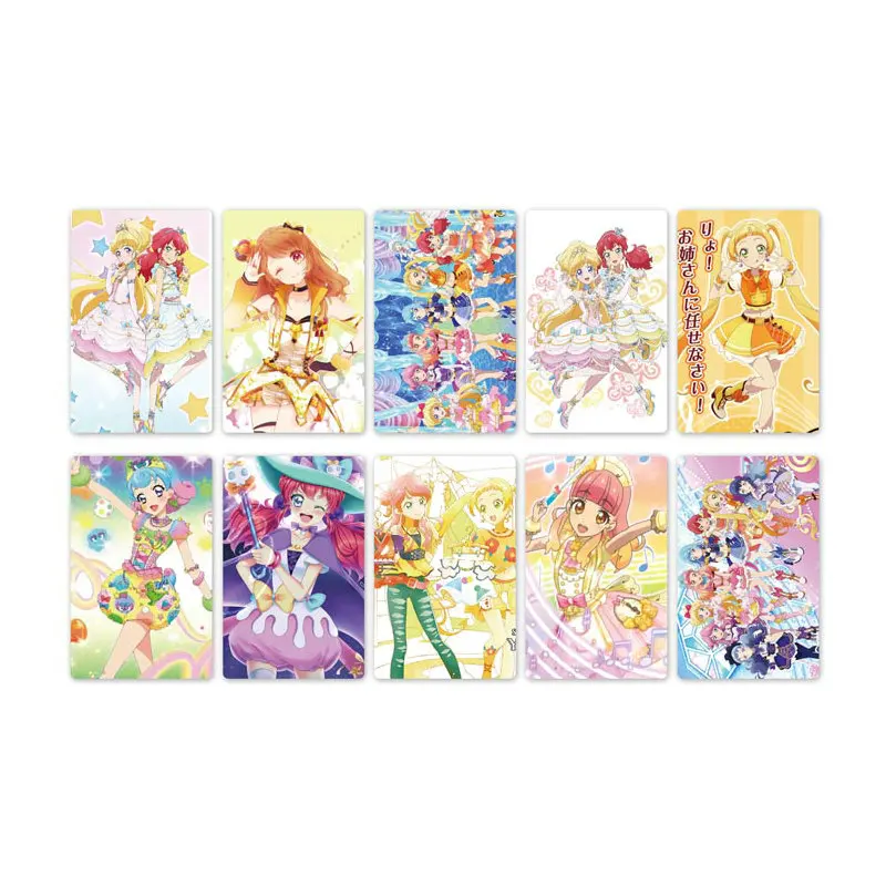 10 шт. Aikatsu Friends! Карта аниме стикер s крапленая карта стикер дети стикерные игрушки для детей коллекция подарок