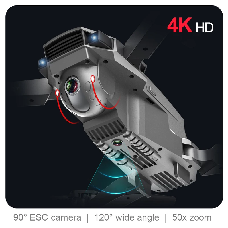 Wifi FPV RC gps Дрон HD 4K 1080P широкоугольная камера 500 м дистанционное расстояние передача в режиме реального времени высота Удержание одной кнопкой возврат