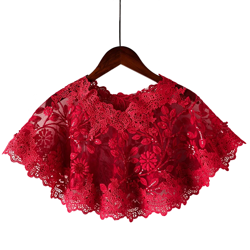 red lace cape