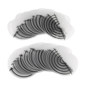 

50pcs Heat Shield Protector Template with Scale for Hair Extensions