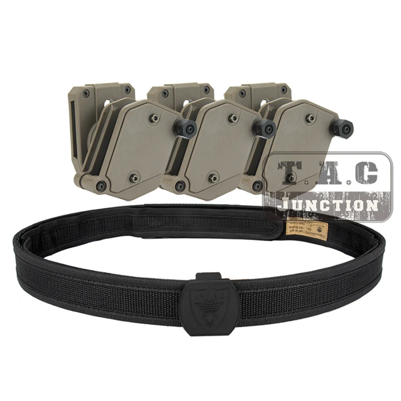 

IPSC Magazine Holster USPSA IDPA Competition High Speed Shooting Inner & Outer Belt w/ 3 x Multi-Angle Speed Pistol Pouch Mag