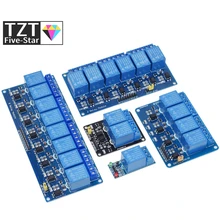 TZT 5v 12v 1 2 4 6 8 moduł przekaźnikowy z transoptor wyjście przekaźnikowe 1 2 4 6 8 way moduł przekaźnikowy dla arduino w magazynie