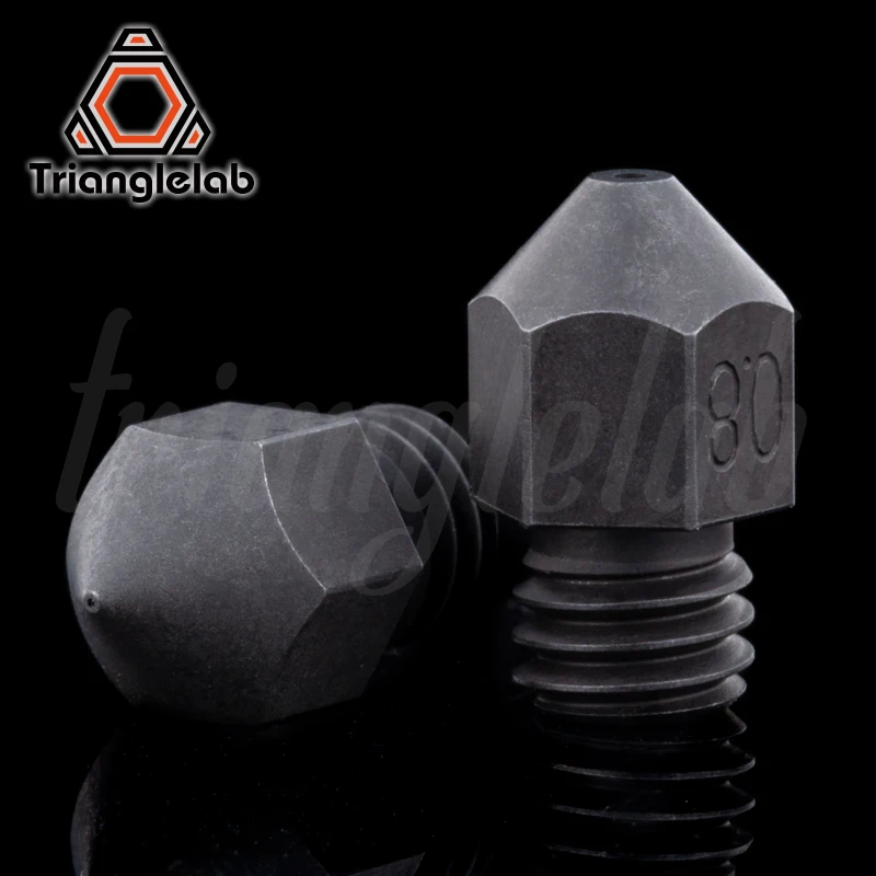 Trianglelab-bico de Aço Endurecido para Impressoras 3d Alta Temperatura Rosca m6 Filamento de 1.75 mm para Impressoras 3d Hotend Cr10 Etc Mk8 - Imagem 3