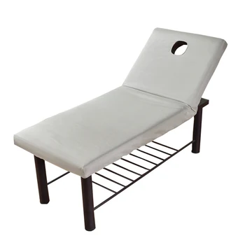

Dustproof Bedding Spa Soft Elastic Accessories Professional Washable Massage Bed Cover Forepart Hole Table Salon Couch Non Slip