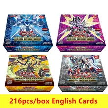 216 шт./компл. Yu-Gi-Oh! игровые карты аниме Стиль коллекция карт с коробкой для маленьких мальчиков Игрушки Мультяшные игральные карты Рождественские подарки Cartas