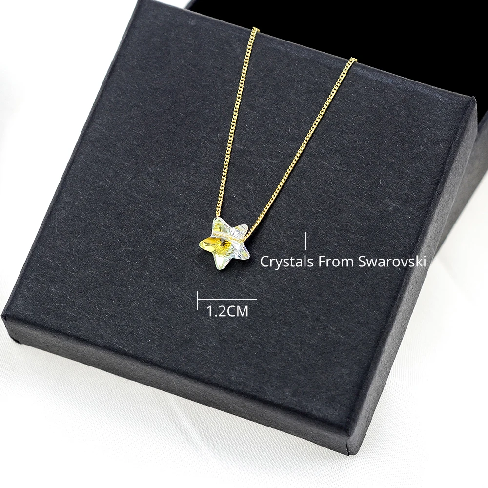 BAFFIN, простая звезда, бусы, ожерелья, подвески, кристаллы от Swarovski, серебряная цепочка, ожерелья для женщин, Офисная бижутерия